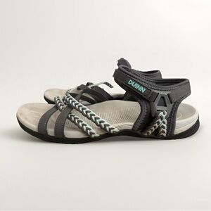 Women's Gray and Black Hiking Sandals